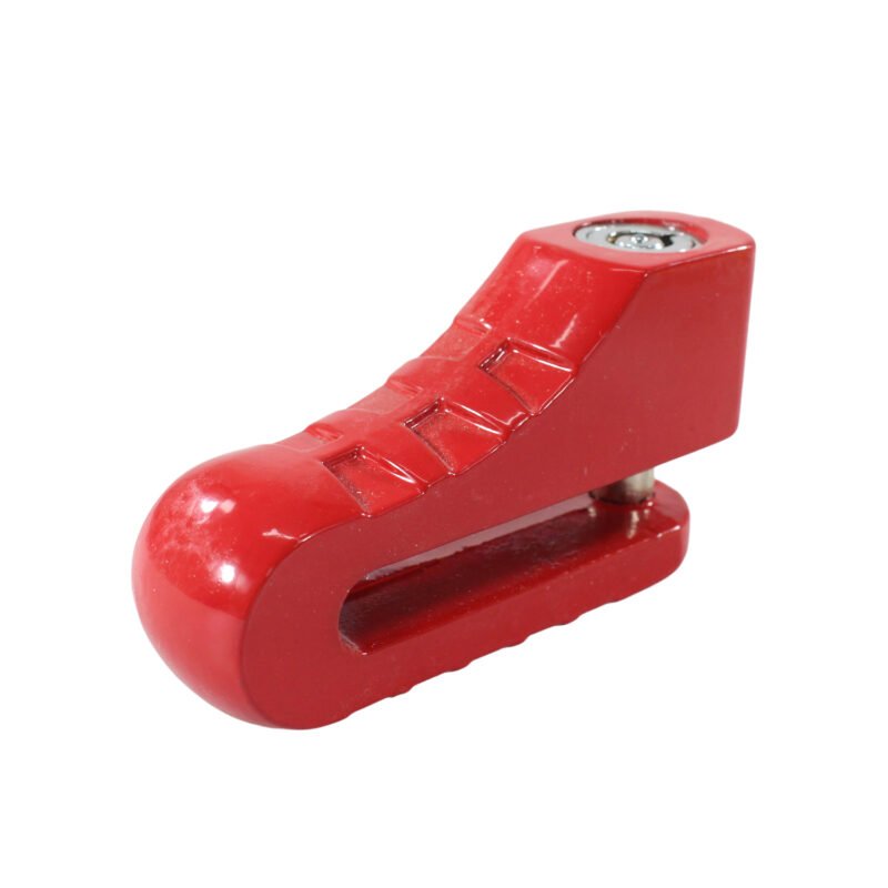 candado para freno disco de moto, facil de transportar, duradero y resistente al agua. red — vista 4