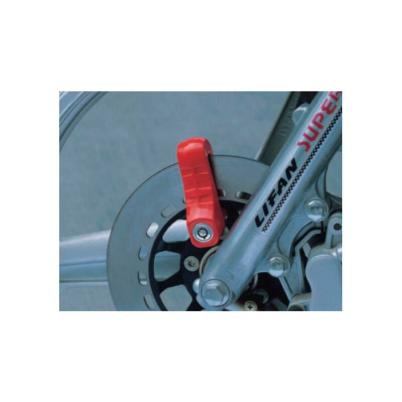 candado para freno disco de moto, facil de transportar, duradero y resistente al agua. black — vista 3