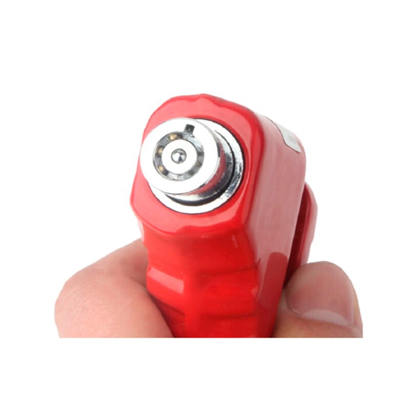 candado para freno disco de moto, facil de transportar, duradero y resistente al agua. black — vista 4