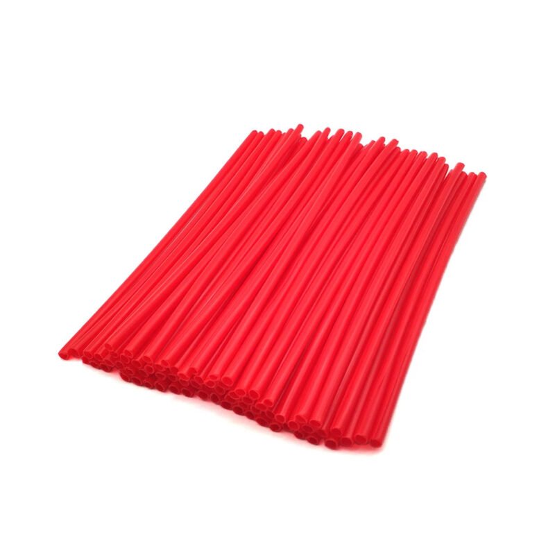 cubre radios para motocicleta, pvc resistente e impermeable, facil instalacion, 72 piezas. red