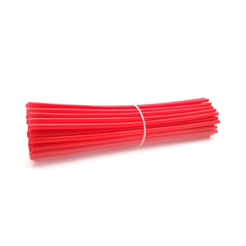 cubre radios para motocicleta, pvc resistente e impermeable, facil instalacion, 72 piezas. red — vista 2