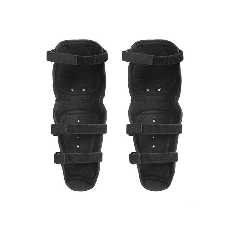 set de protecciones reforzadas en aleacion de aluminio, coderas y rodilleras, velcro ajustable. — vista 3