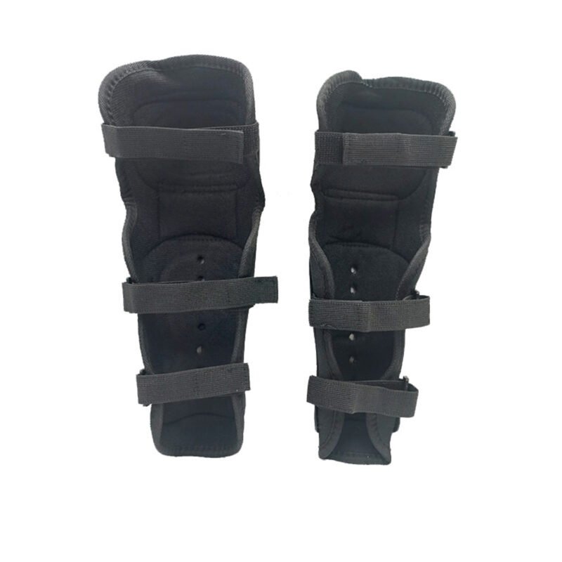 set de protecciones reforzadas en aleacion de aluminio, coderas y rodilleras, velcro ajustable. — vista 5