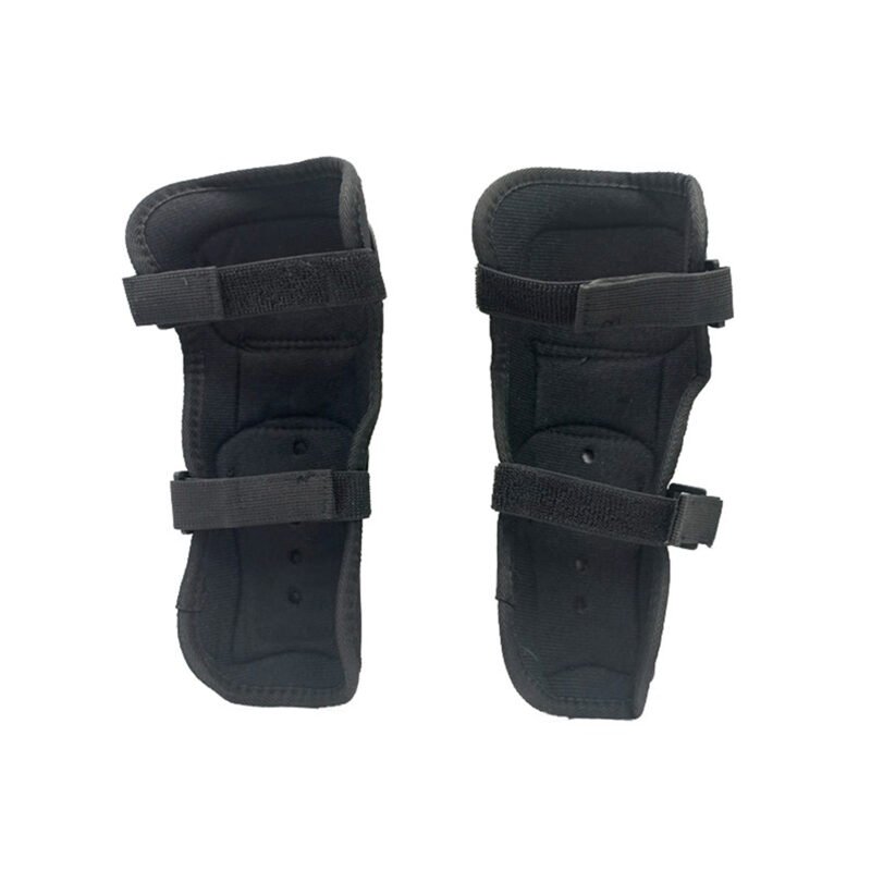 set de protecciones reforzadas en aleacion de aluminio, coderas y rodilleras, velcro ajustable. — vista 6