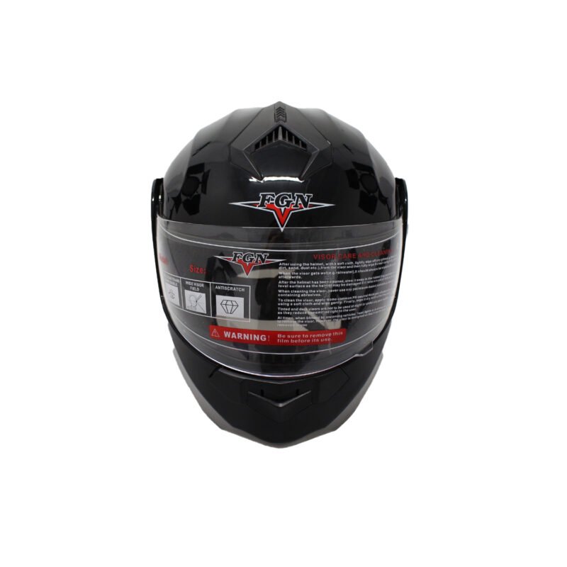 casco abatible con lente transparente y gafas polarizadas., tamaÑo l