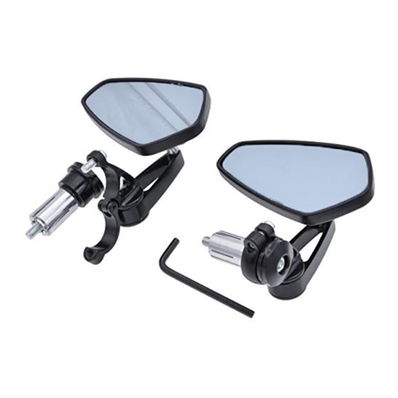 espejo retrovisor universal para motocicleta, pvc y aluminio, resistentes, impermeables, cristal antidestellos. blue — vista 2