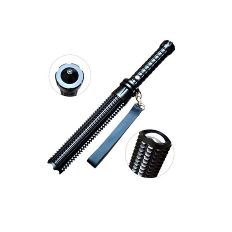 linterna led y baston defensa