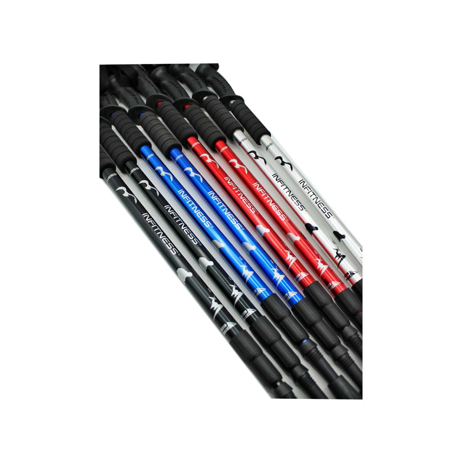 par de bastones para trecking black par de bastones para trecking black