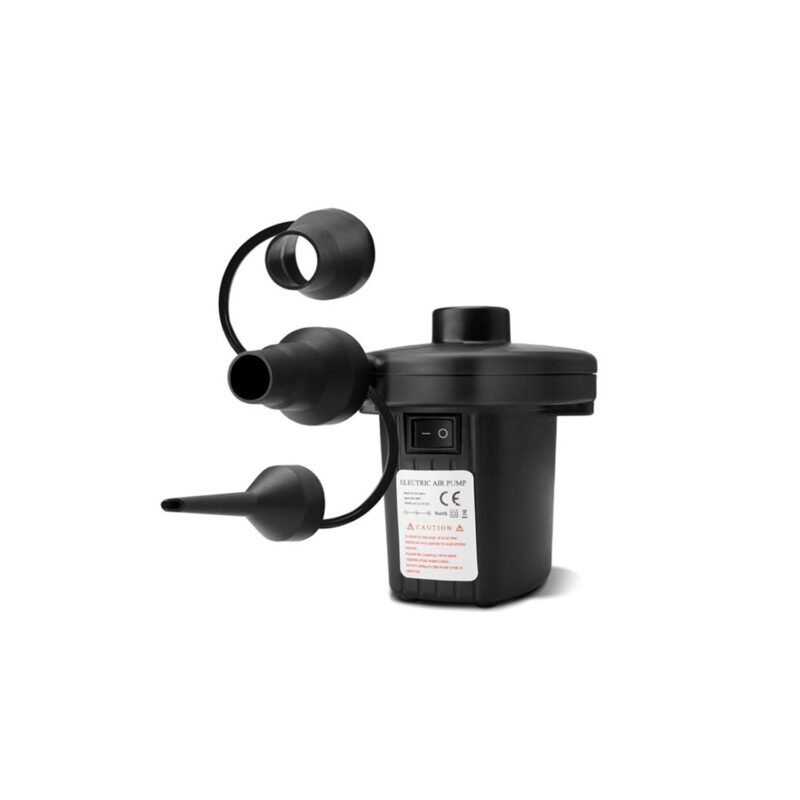 inflador electrico, facil de usar, material plastico, incluye adaptadores para corriente y automovil. — vista 2