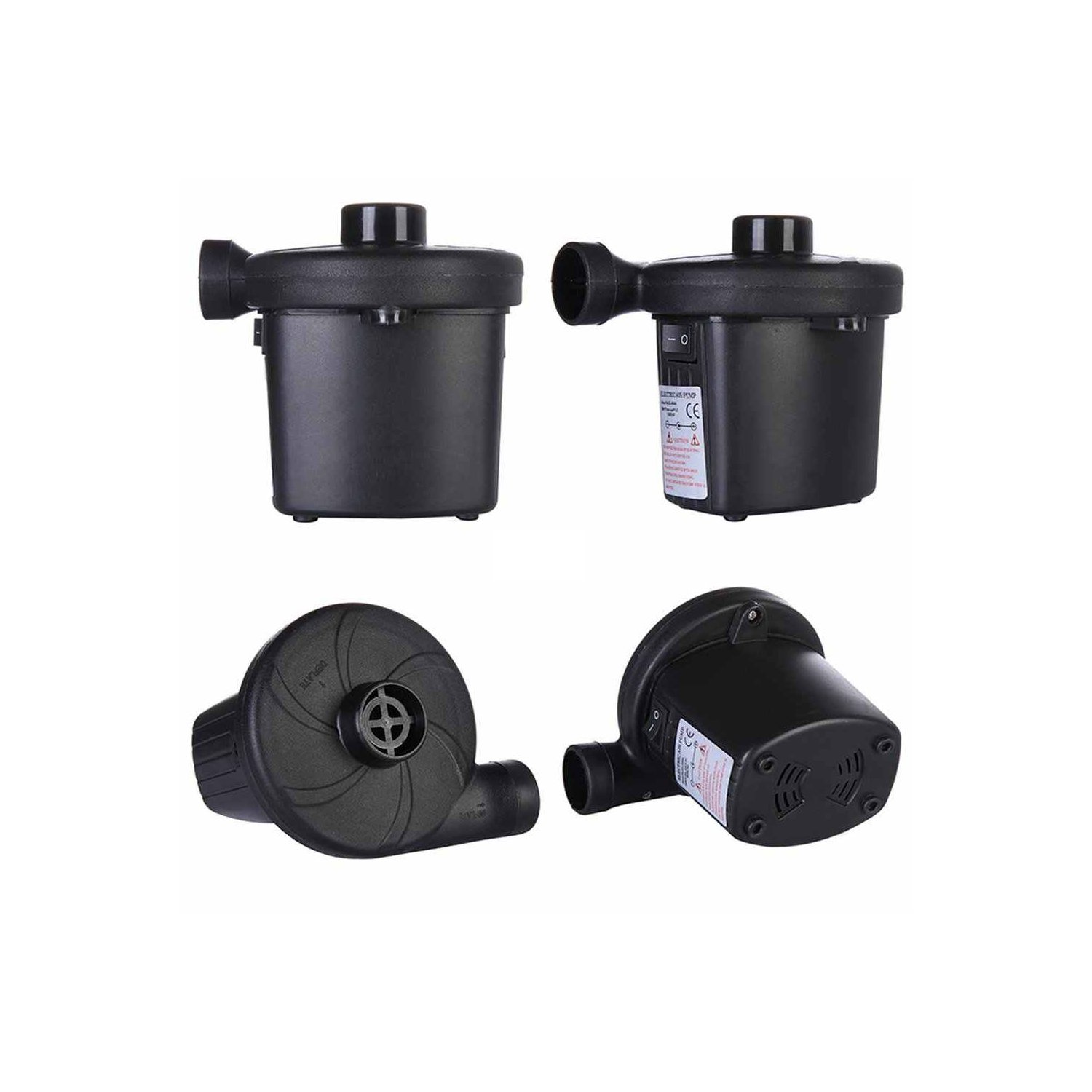 inflador electrico, facil de usar, material plastico, incluye adaptadores para corriente y automovil. inflador electrico, facil de usar, material plastico, incluye adaptadores para corriente y automovil.