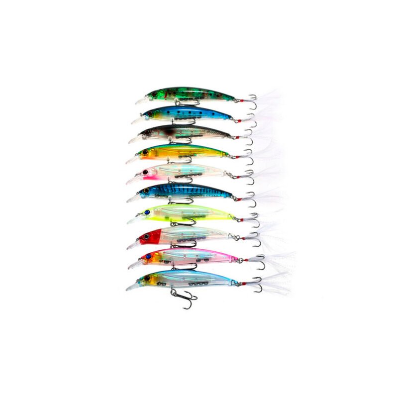 set de 10 seÑuelos de pesca, lenguados y corvinas — vista 3