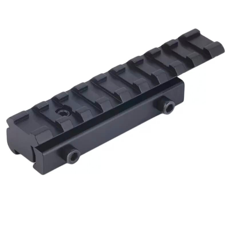 riel montable con adaptador estable, monta mira con montura 200, riel acodado y tornillo de tope adicional. — vista 4