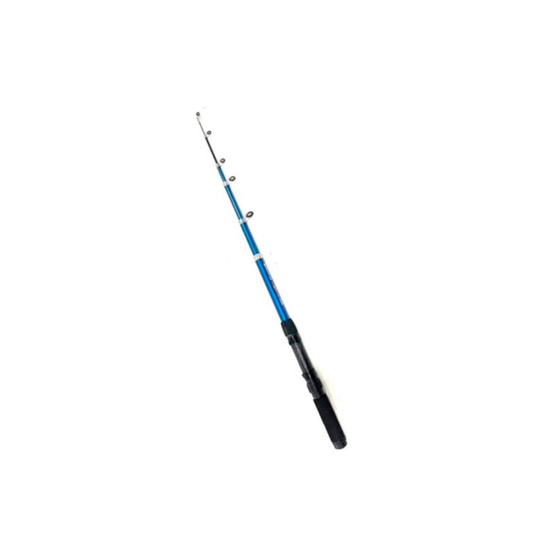 caÑa de pescar 2,10 mts(2partes carrete y caÑa) bobina e hilo de nylon 0,4mm de 60 mts — vista 3