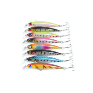 set de 8 seÑuelos de pesca, lenguados y corvinas