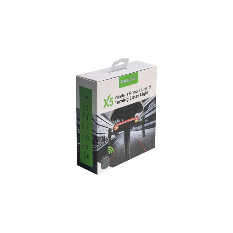 seÑalizador led para bicicleta x5 laser con control remoto, bateria recargable de 2000mah — vista 3