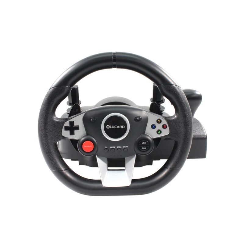 kit volante con pedales compatibles con ps3/ps4/pc de video juegos — vista 3