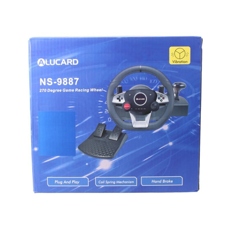 kit volante con pedales compatibles con ps3/ps4/pc de video juegos — vista 2