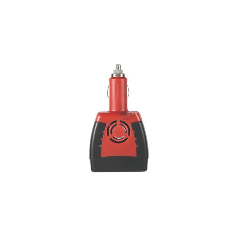inversor de voltaje portatil para automovil de carga rapida usb, 12v a 220v / 150w 0.5a