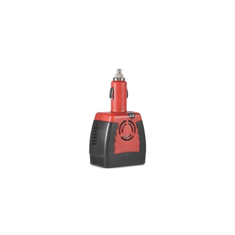 inversor de voltaje portatil para automovil de carga rapida usb, 12v a 220v / 150w 0.5a — vista 4