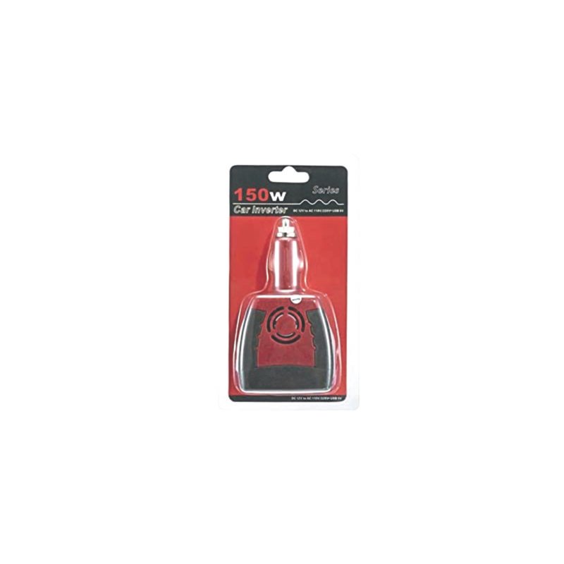 inversor de voltaje portatil para automovil de carga rapida usb, 12v a 220v / 150w 0.5a — vista 5