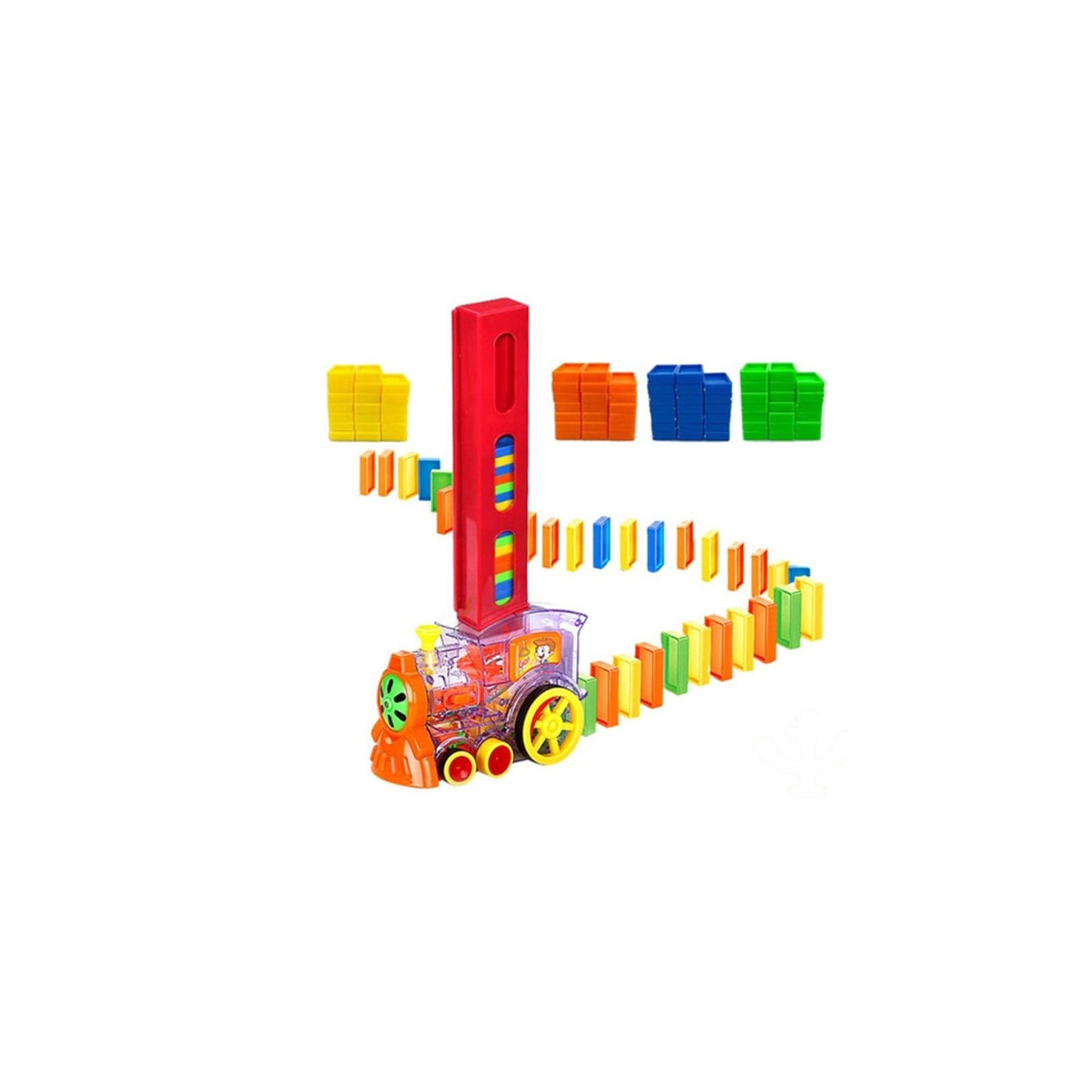set de bloques armable tren electrico para niÑos con 80 de domino set de bloques armable tren electrico para niÑos con 80 de domino