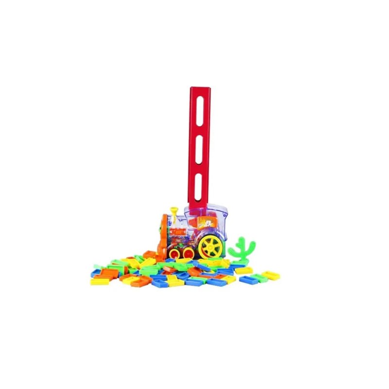 set de bloques armable tren electrico para niÑos con 80 de domino — vista 5
