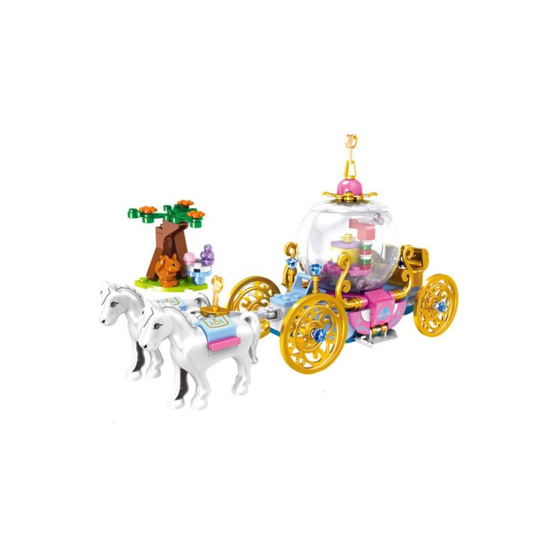 set de bloques armable carruaje de princesa armable de 255 piezas