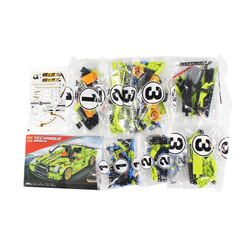 set de bloques armable auto 613 piezas, edad 6+, plastico abs no toxico — vista 5