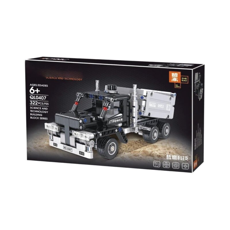 set de bloques armable camion tolva armable de 322 piezas