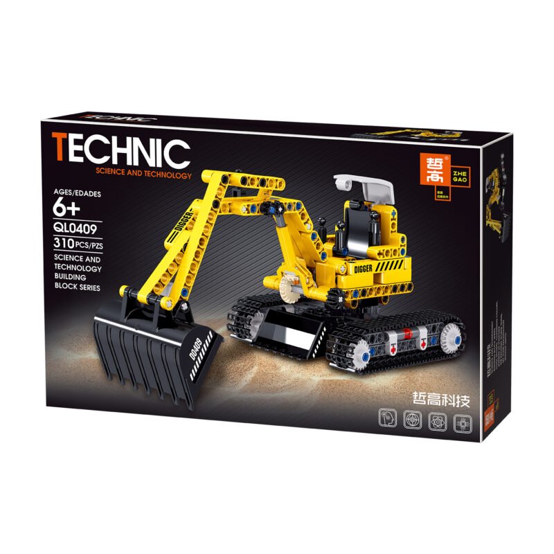 set de bloques armable excavadora armable de 310 piezas