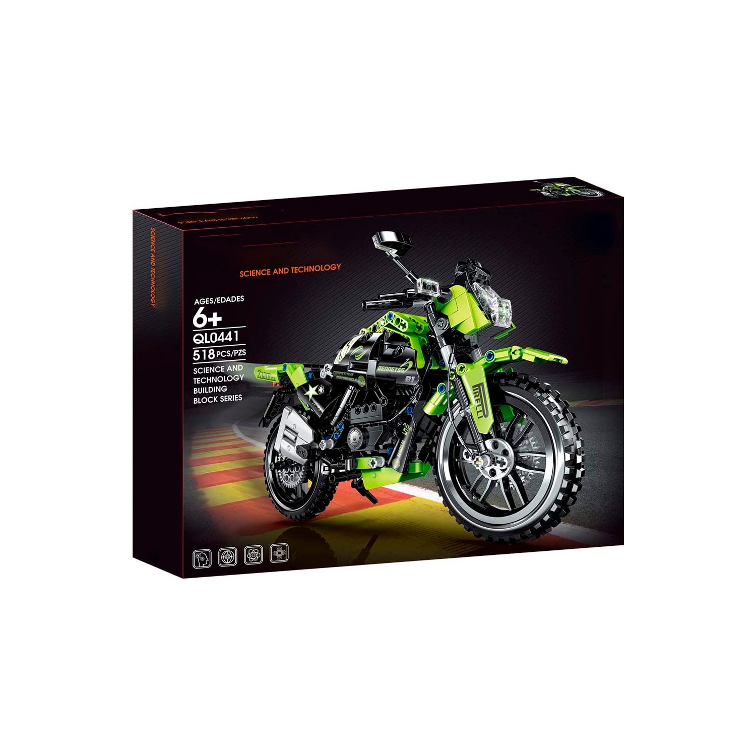 set de bloques armable moto armable de 518 piezas set de bloques armable moto armable de 518 piezas