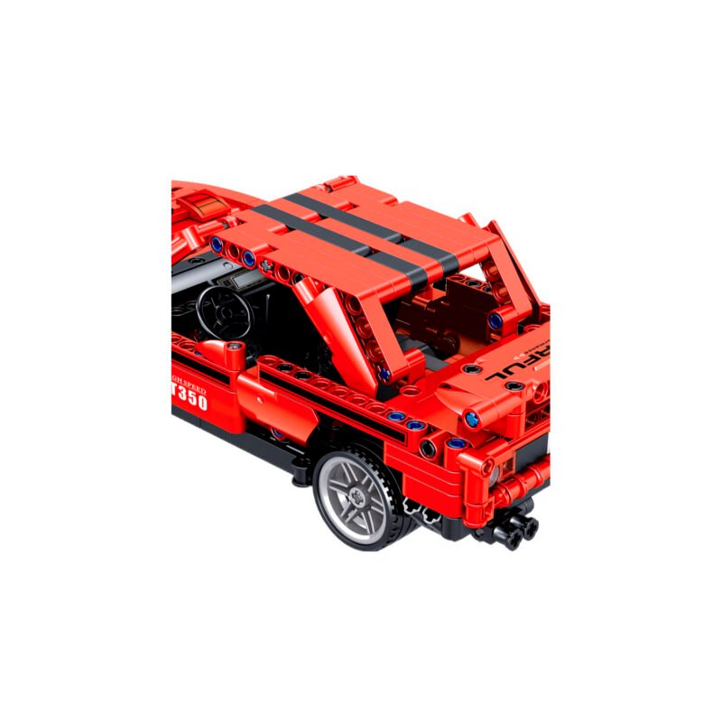 set de bloques armable 627 piezas, auto dodge challenger, interconexion, no toxico — vista 3