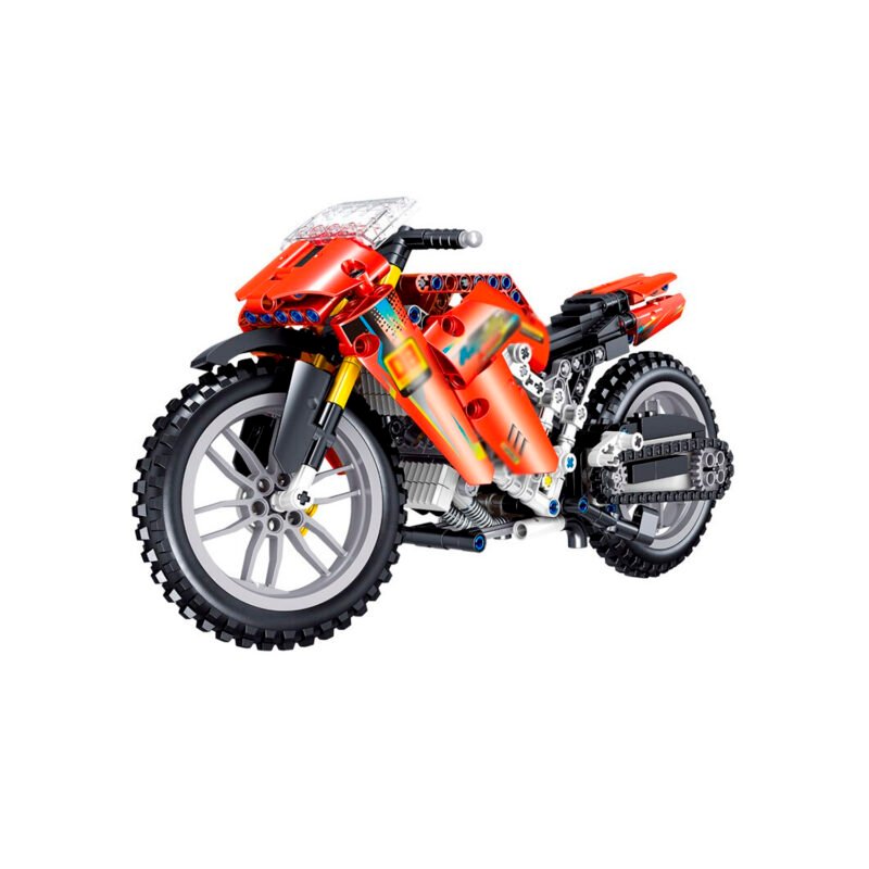 set de bloques armable moto armable de 496 piezas