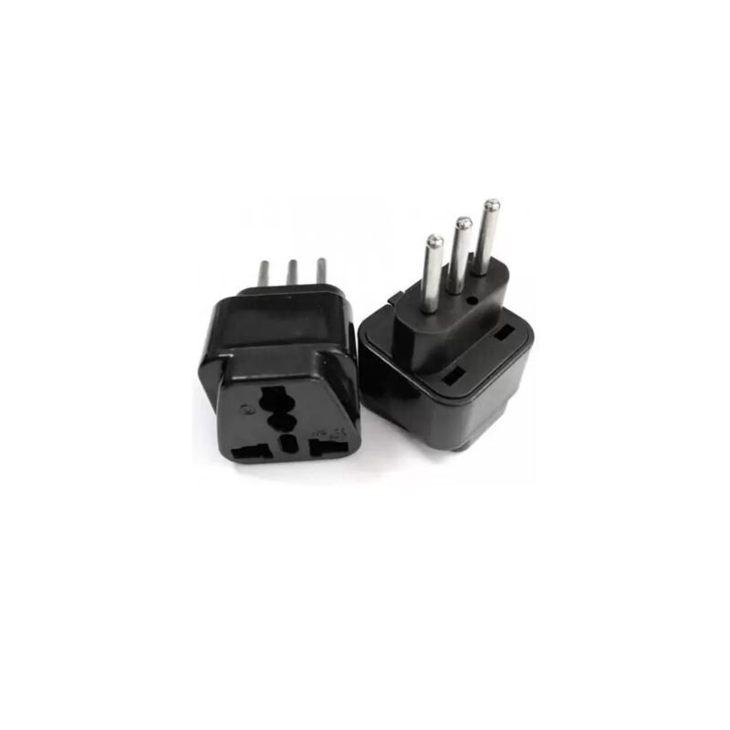 caja adaptadores enchufe euro americano 20 un.