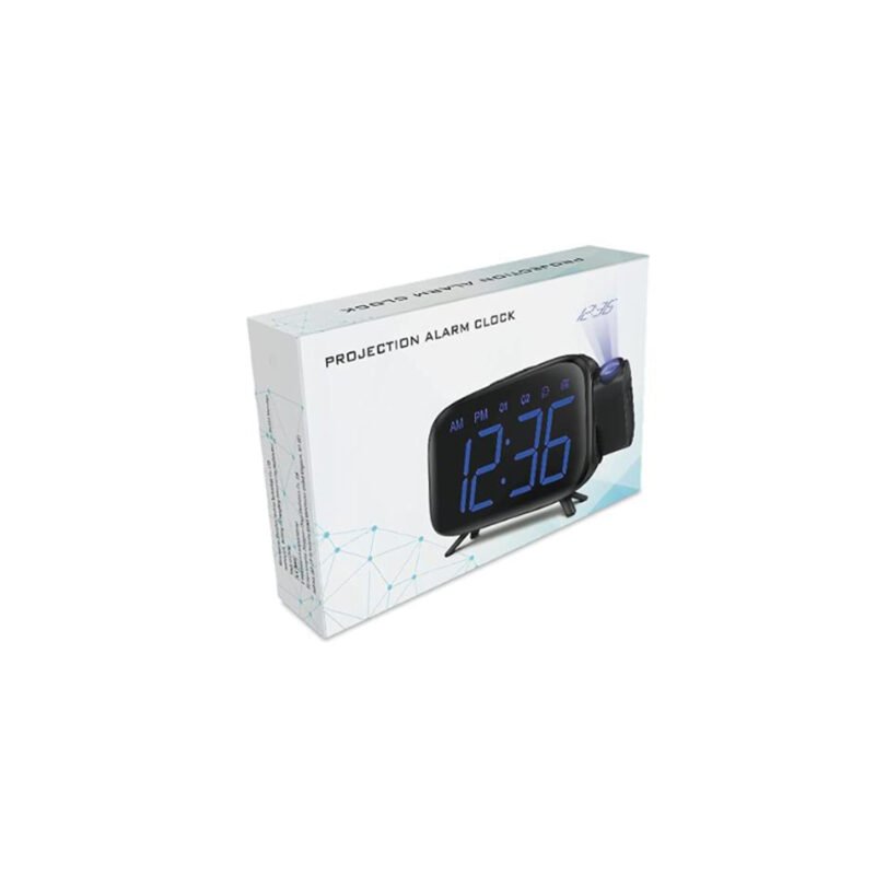 radio fm despertador digital con proyector de luz hacia el techo — vista 4