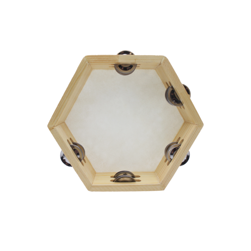pandero hendrix hexagonal 8" — vista 2