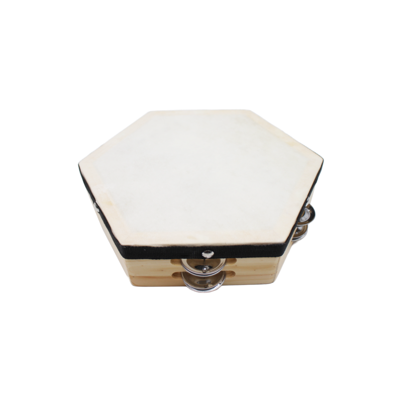 pandero hendrix hexagonal 8" — vista 3