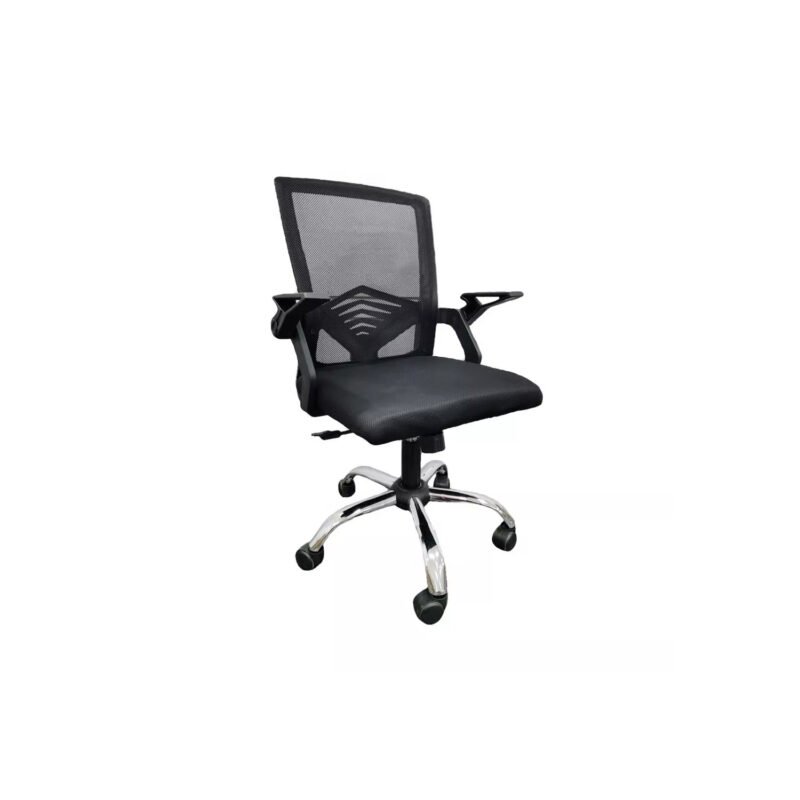 silla de escritorio ejecutivo silla de oficina con respaldo de malla bj hogas negra con tapizado de tejido y malla