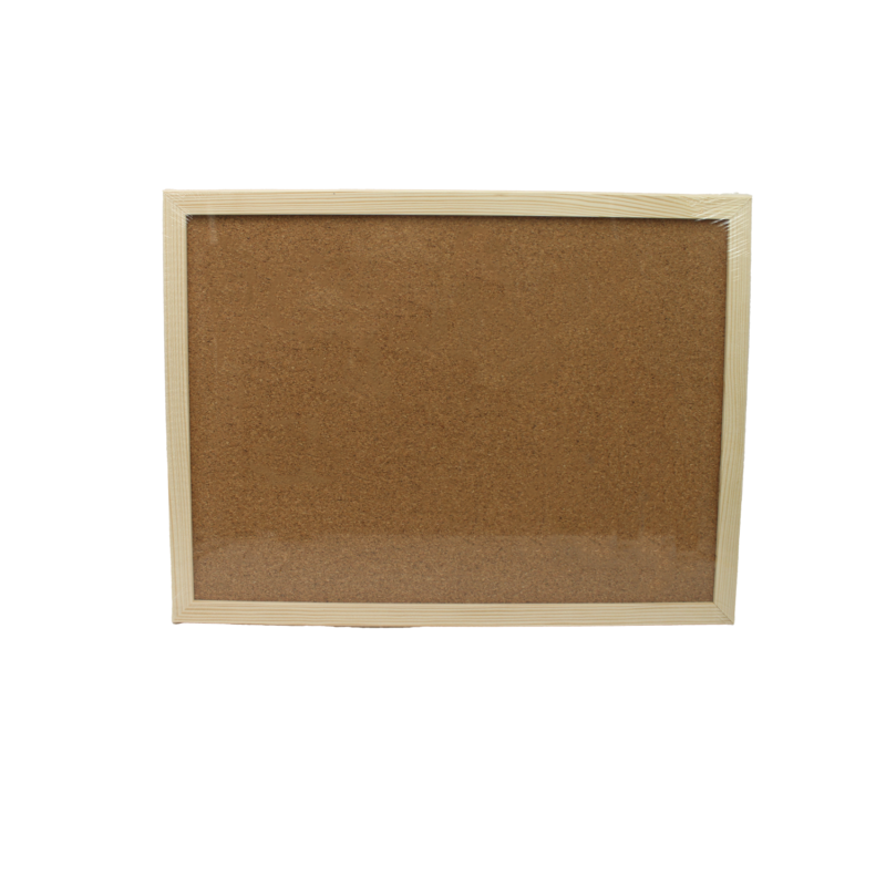 tablero de corcho 40 x 30 incluye fijadores de notas y colgante