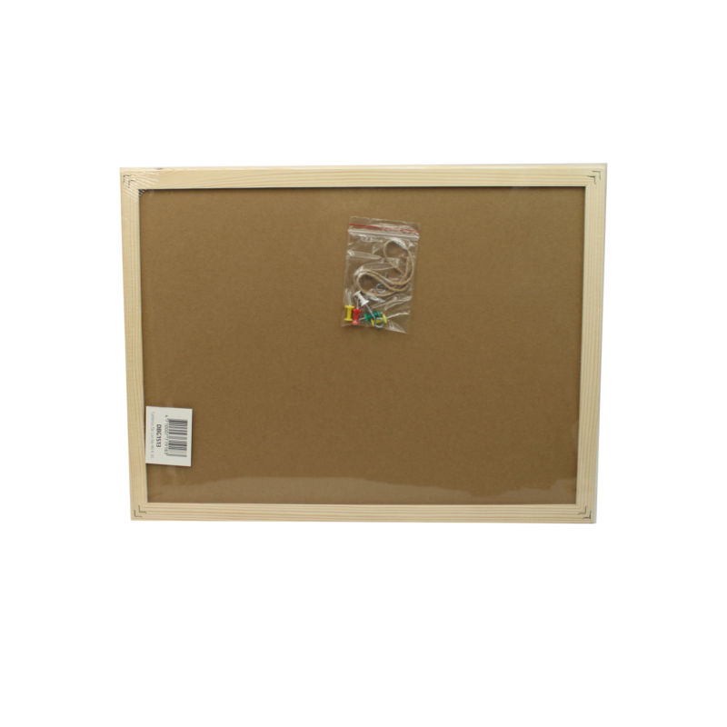 tablero de corcho 40 x 30 incluye fijadores de notas y colgante — vista 2