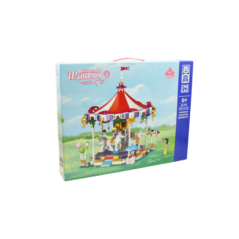 set de bloques armable carrusel 648 piezas