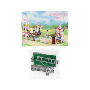 set de bloques armable montaÑa rusa 711 piezas