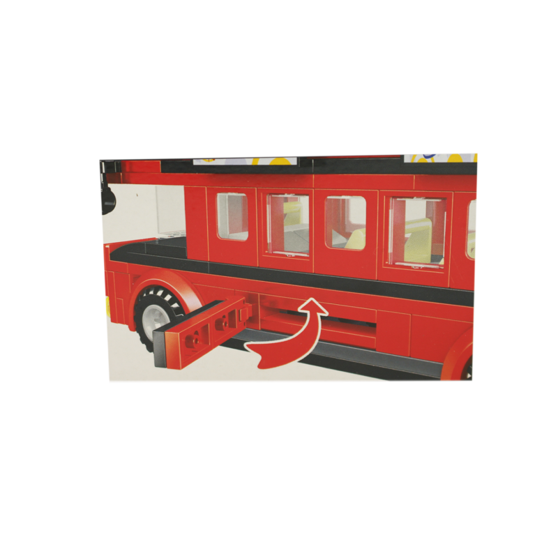 set de bloques armable bus dos pisos ingles 398 piezas red — vista 6