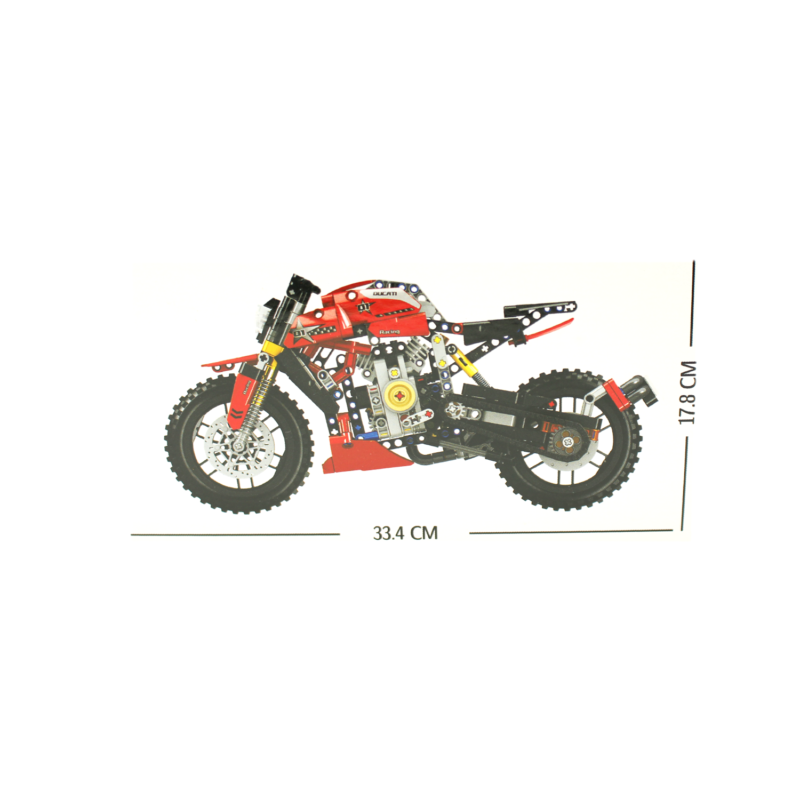 set de bloques armable moto armable, 620 piezas, , incluye manual. — vista 2