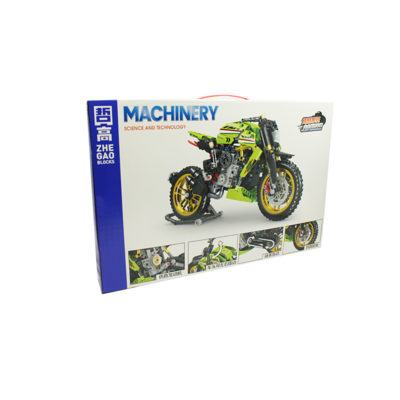 set de bloques armable moto armable, 640 piezas, , incluye manual.