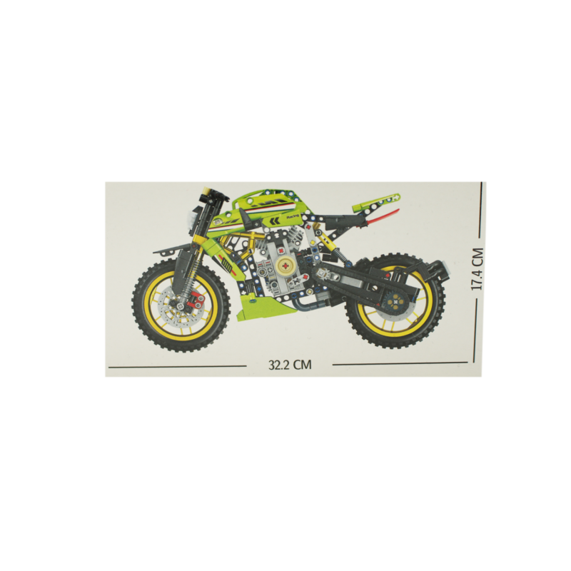 set de bloques armable moto armable, 640 piezas, , incluye manual. — vista 2