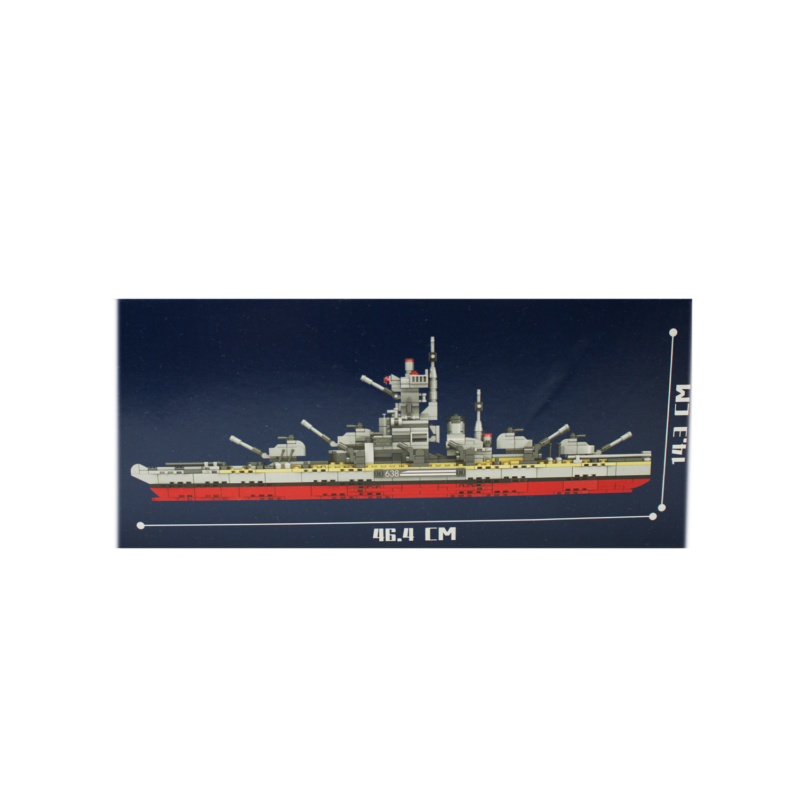 set de bloques armable barco acorazado de guerra de armable 918 piezas — vista 5