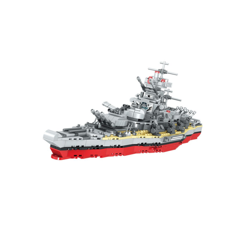 set de bloques armable barco acorazado de guerra de armable 918 piezas — vista 3