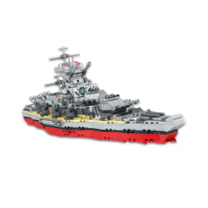 set de bloques armable barco acorazado de guerra de armable 918 piezas