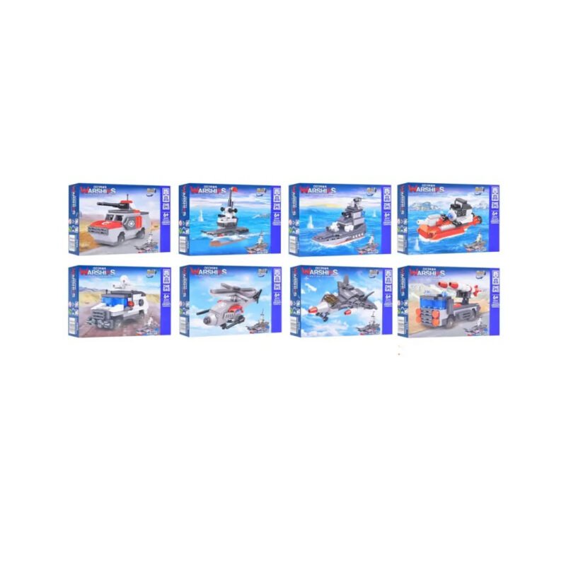 set de bloques armable diferentes modelos 8 cajas pequeÑas . — vista 2